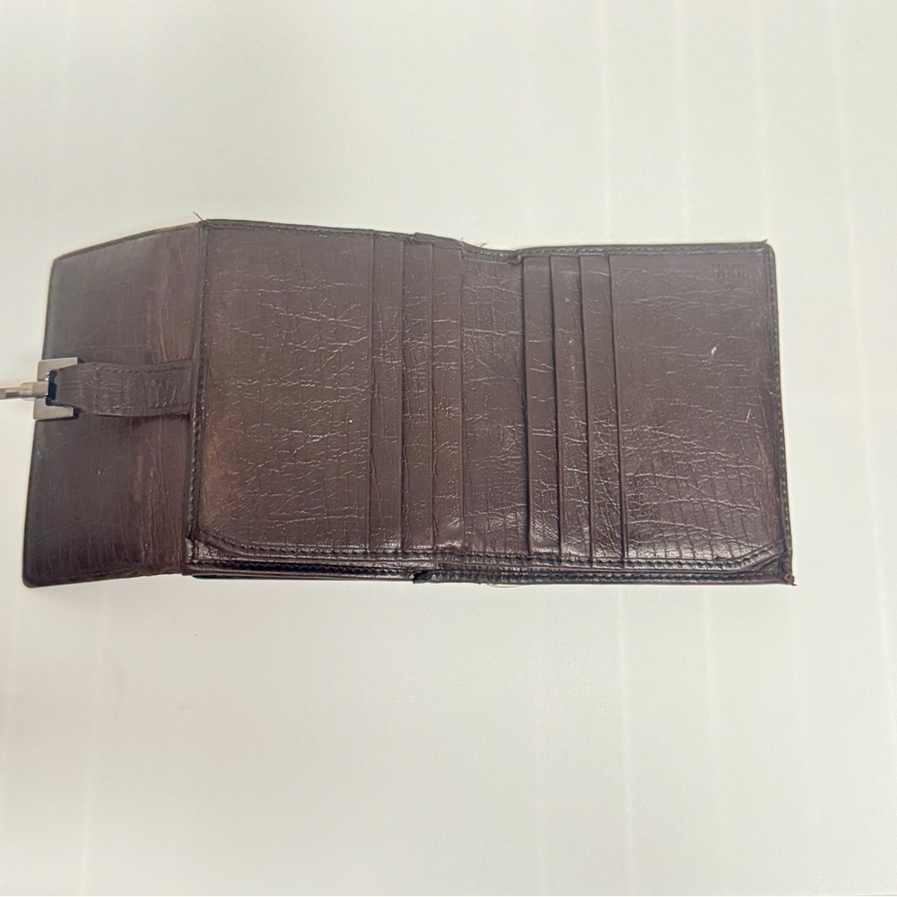 Gucci Brown and Green Monogram Wallet - Picture 4 of 11